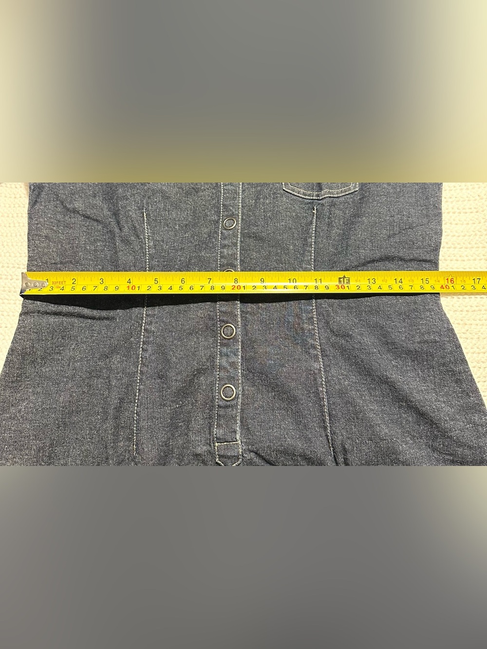 DKNY Dark Blue Denim Dress - Picture 9 of 10